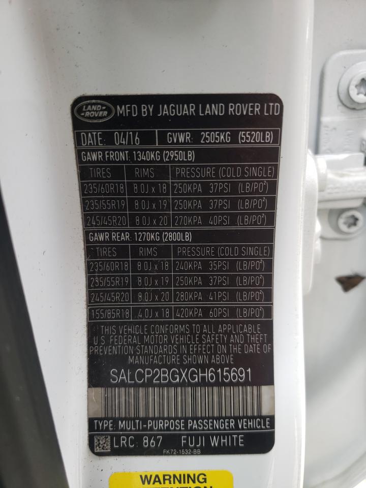 LAND ROVER DISCOVERY SPORT SE 2016