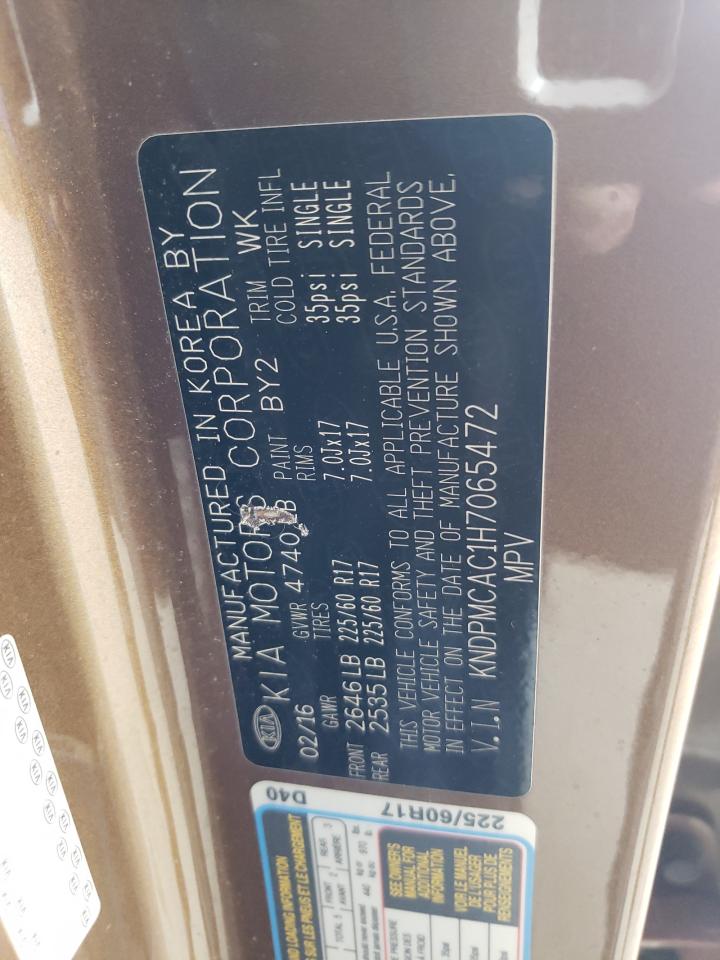 KIA SPORTAGE LX 2017