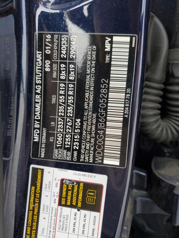 MERCEDES-BENZ GLC 300 2016