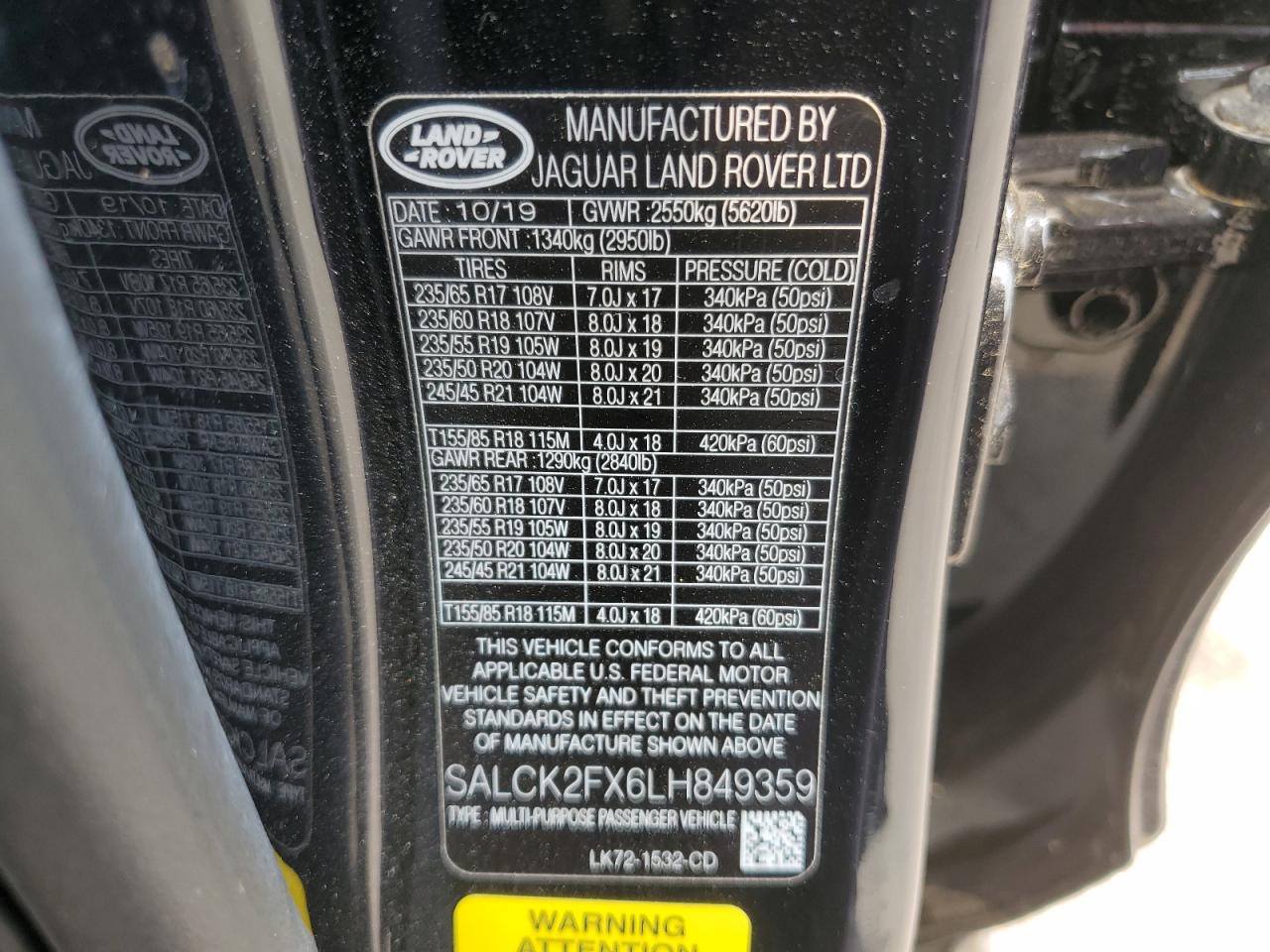 LAND ROVER DISCOVERY SPORT 2020