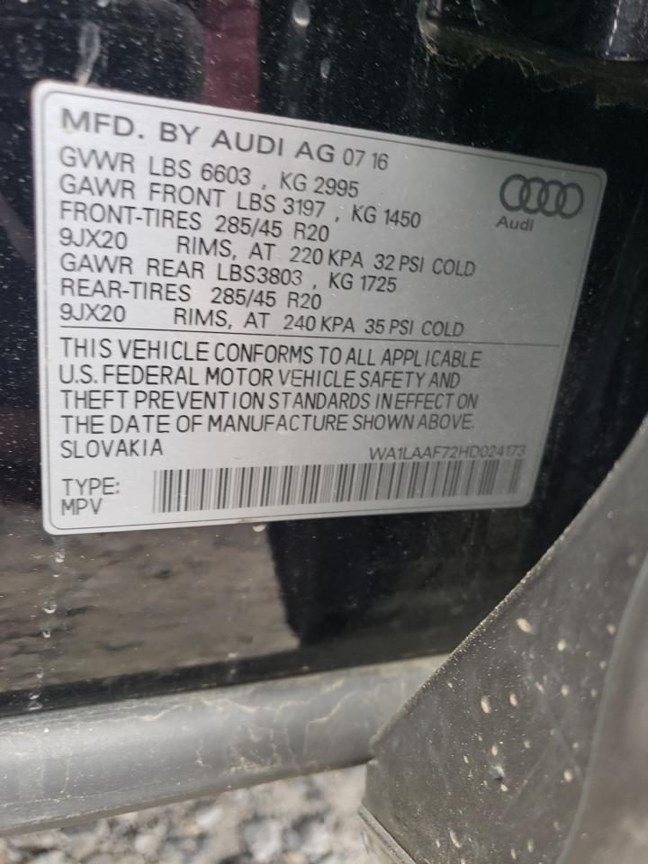 AUDI Q7 PREMIUM PLUS 2017