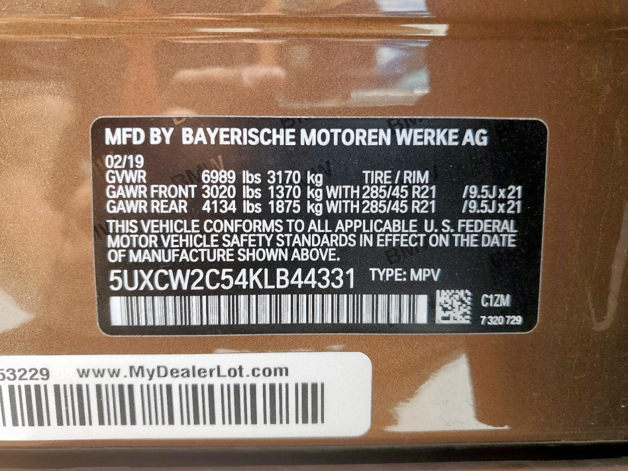 BMW X7 XDRIVE40I 2019