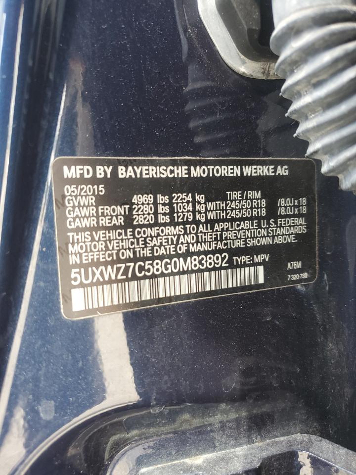 BMW X3 SDRIVE28I 2016