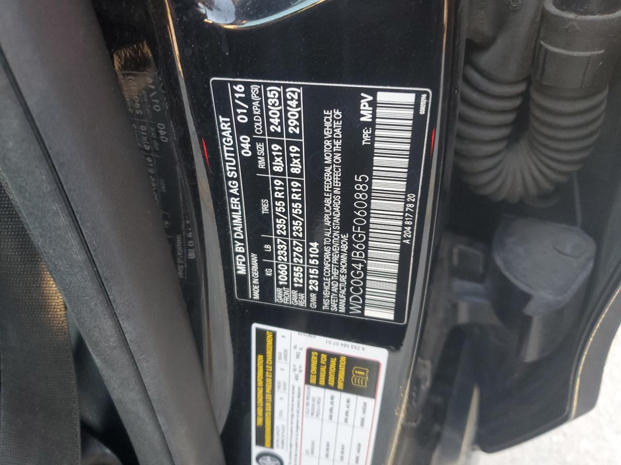 MERCEDES-BENZ GLC 300 2016