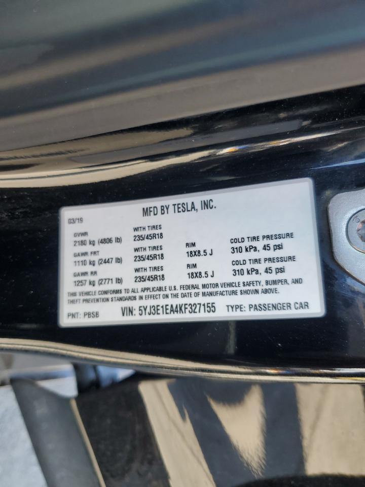 TESLA MODEL 3 LONG RANGE 2019