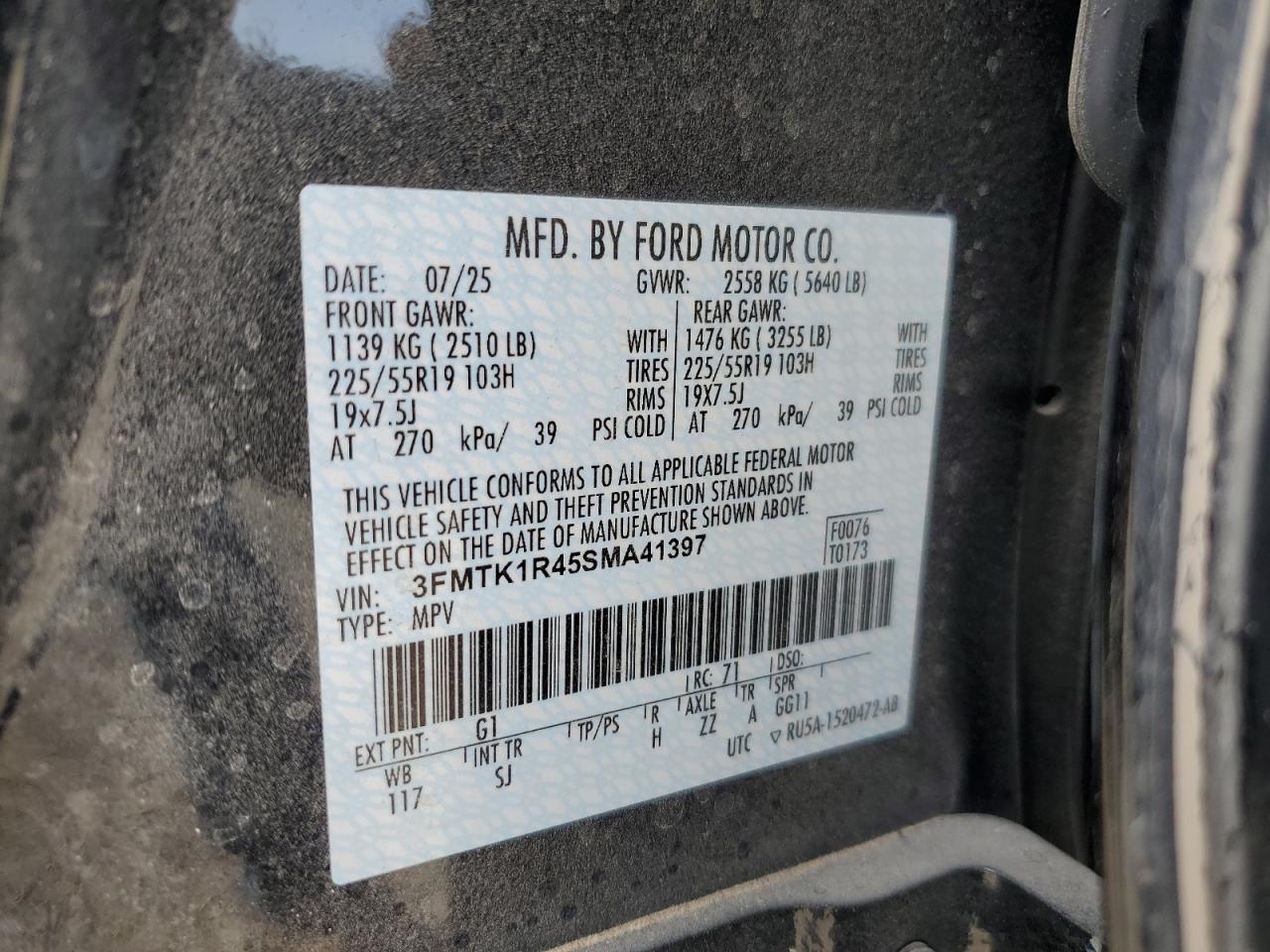 FORD MUSTANG MACH-E SELECT 2025