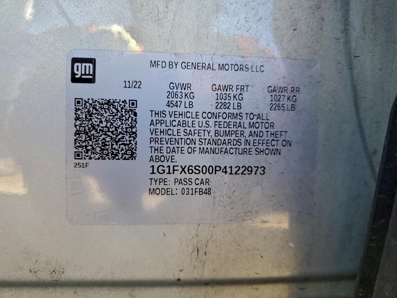 CHEVROLET BOLT EV 2LT 2023