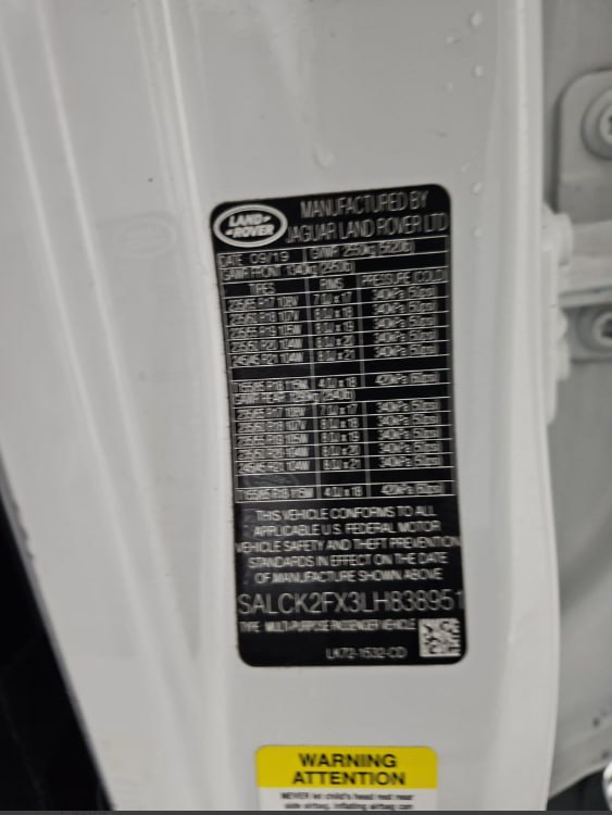 LAND ROVER DISCOVERY SPORT 2020