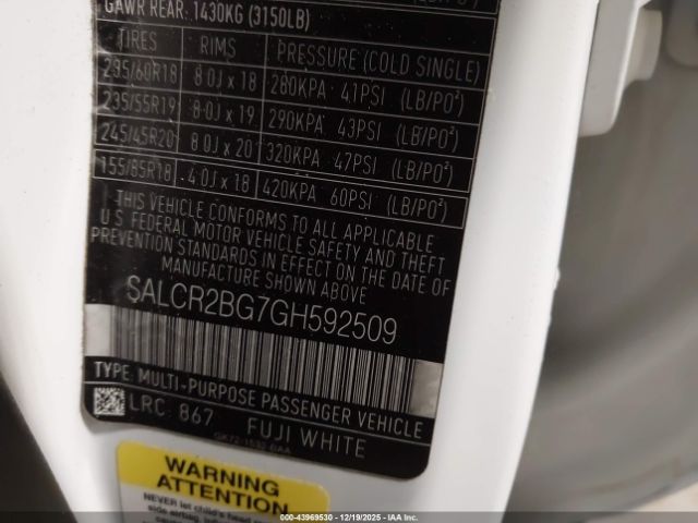 LAND ROVER DISCOVERY SPORT HSE 2016