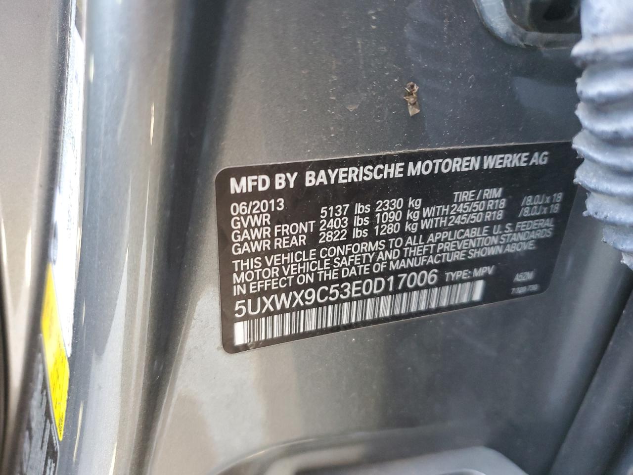 BMW X3 XDRIVE28I 2014