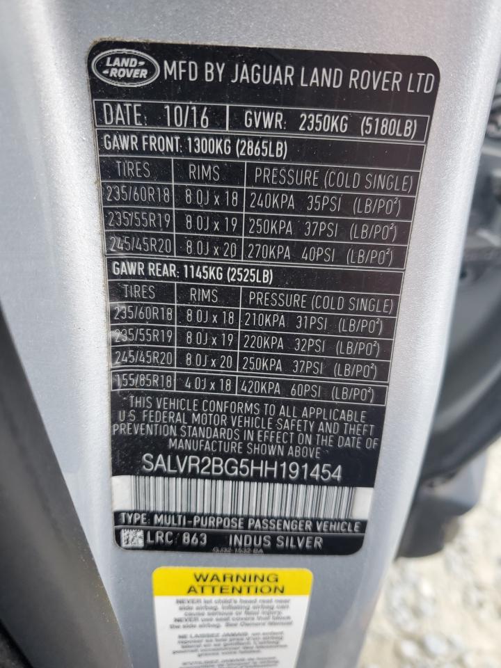 LAND ROVER RANGE ROVER EVOQUE HSE 2017