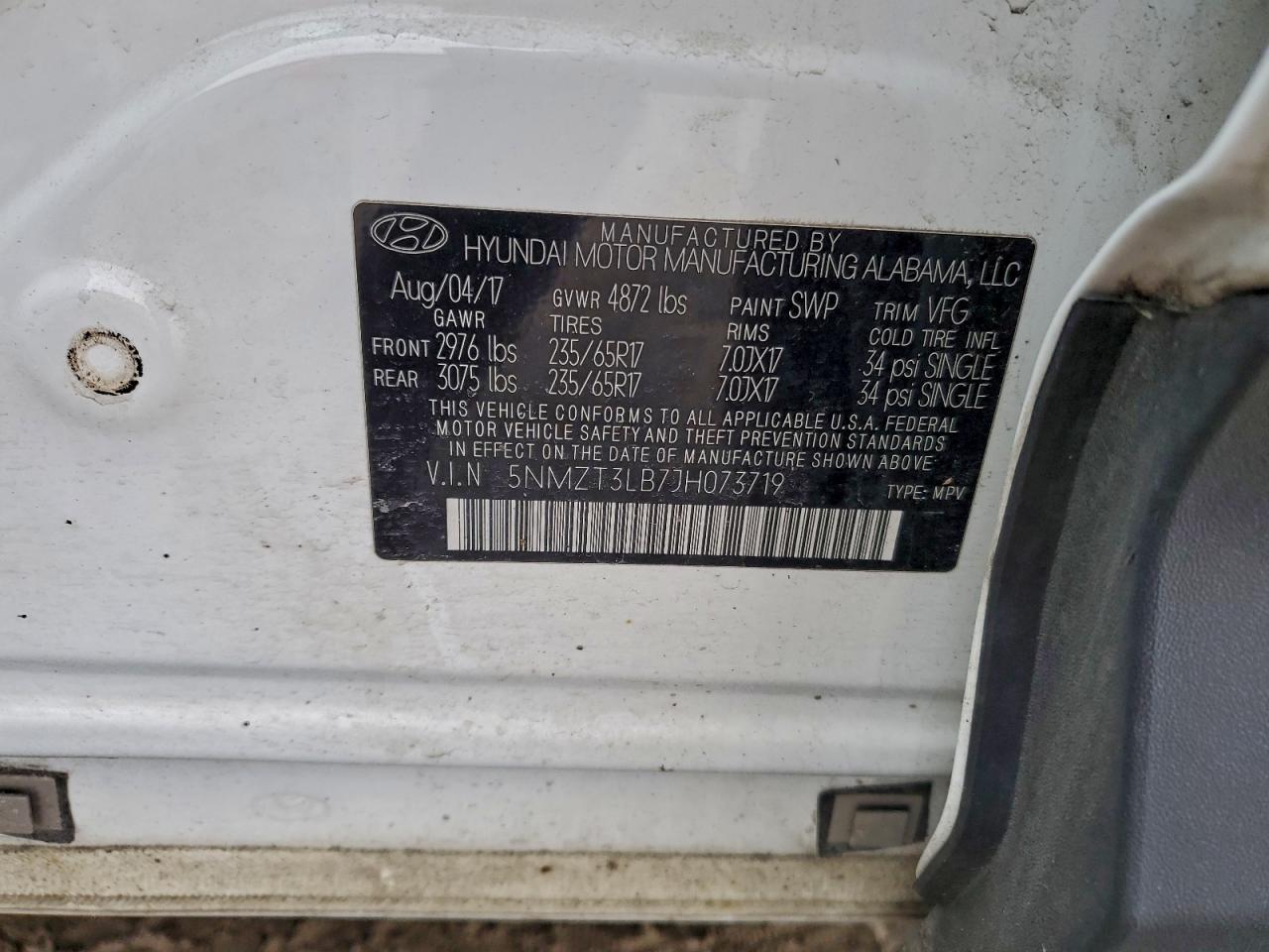 HYUNDAI SANTA FE SPORT 2018