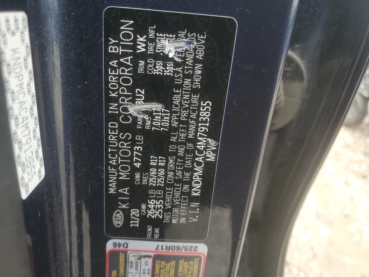 KIA SPORTAGE LX 2021