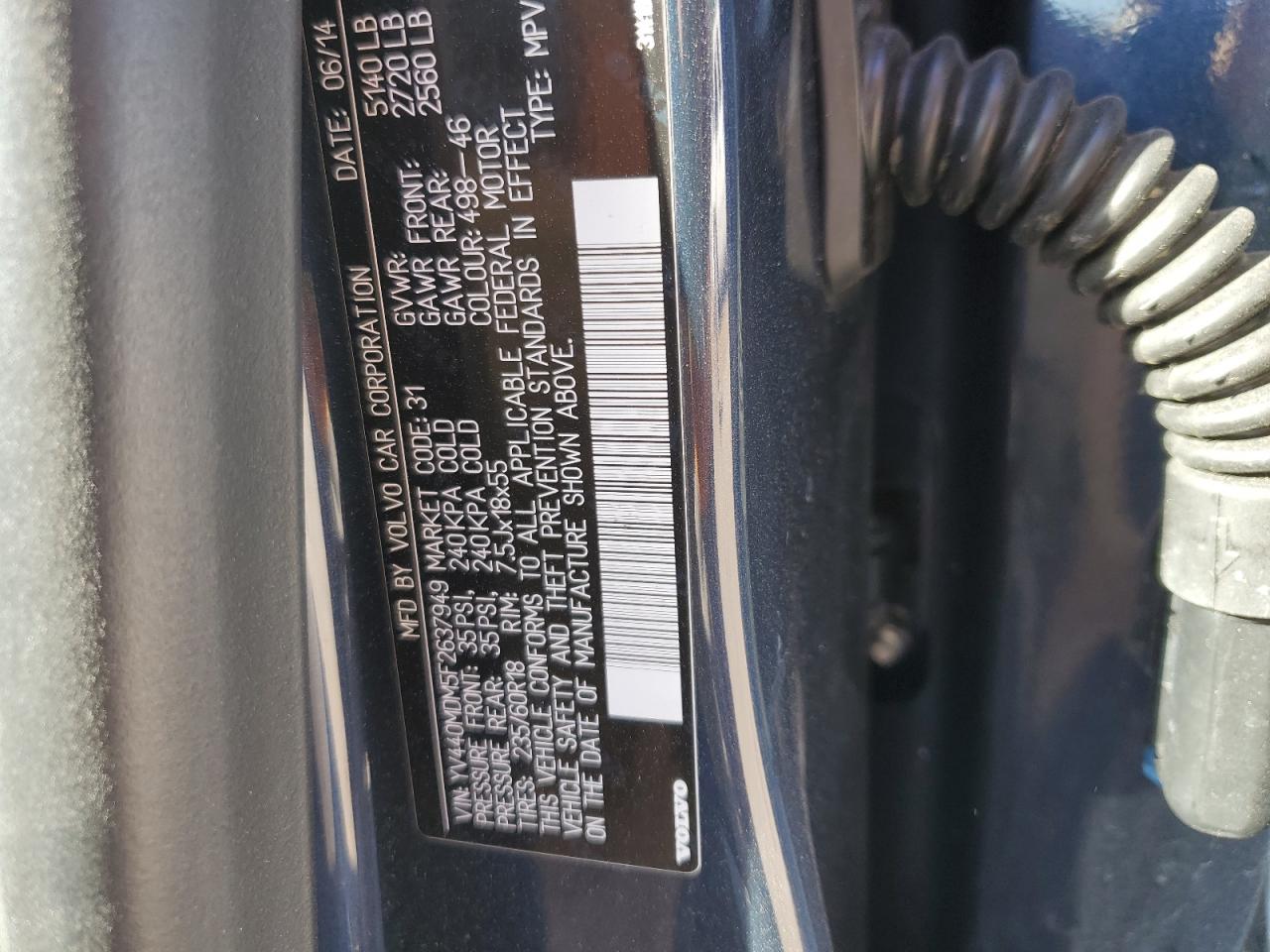 VOLVO XC60 T5 PLATINUM 2015