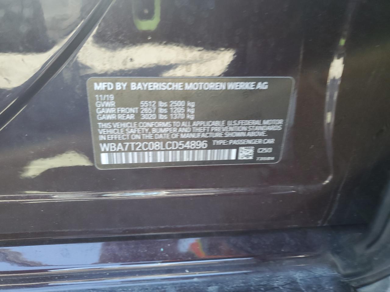 BMW 7 SERIES 740 I 2020