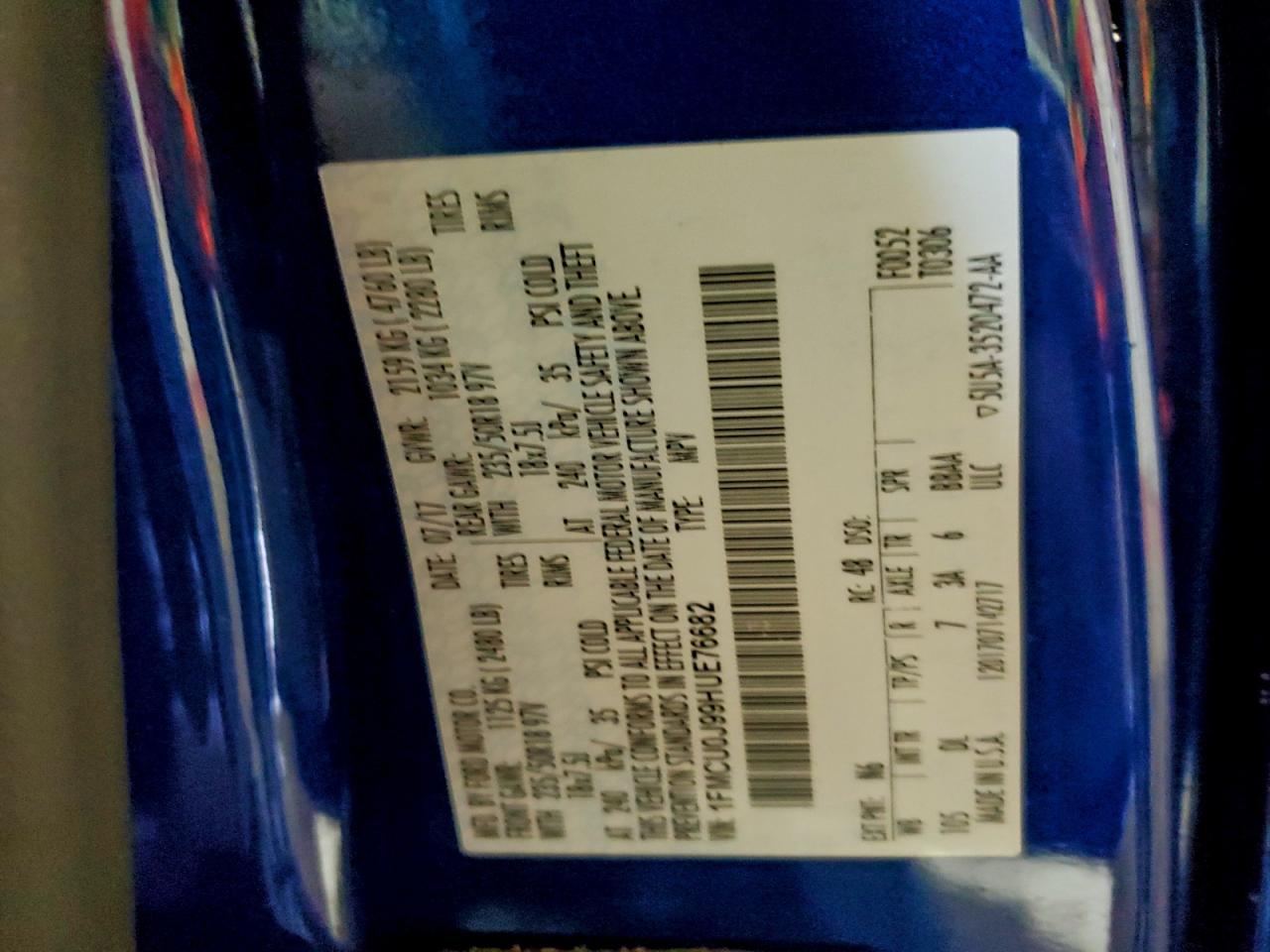 FORD ESCAPE TITANIUM 2017