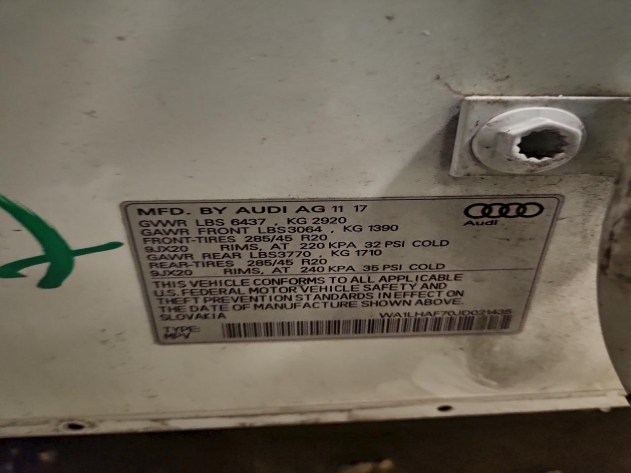 AUDI Q7 PREMIUM PLUS 2018