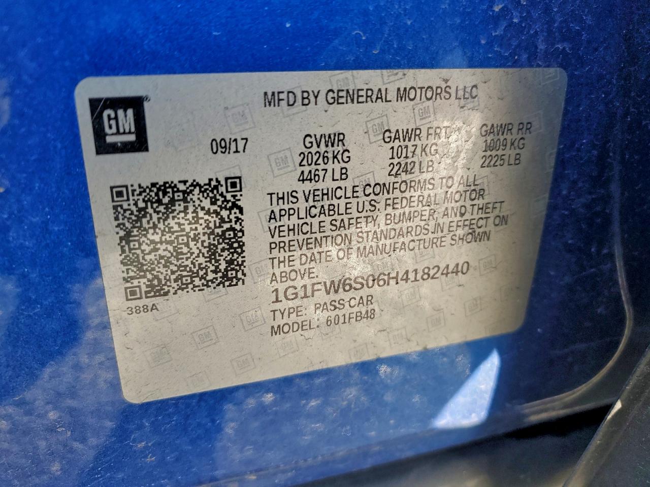 CHEVROLET BOLT EV LT 2017