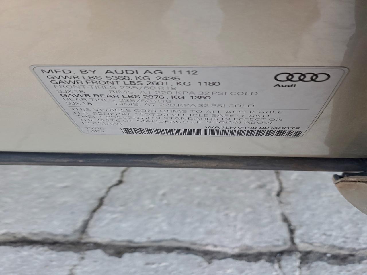 AUDI Q5 PREMIUM PLUS 2013