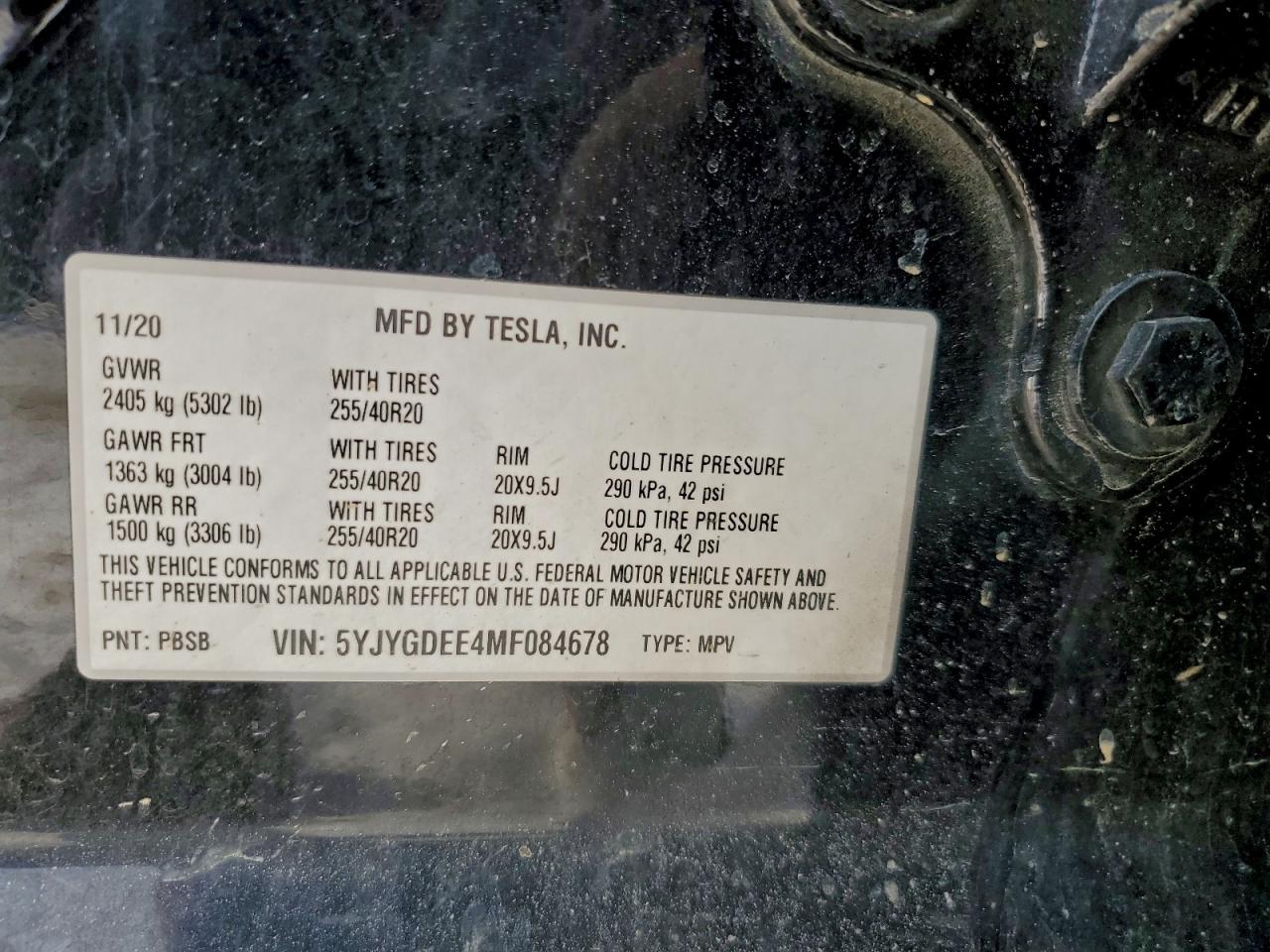 TESLA MODEL Y DUAL MOTOR 2021