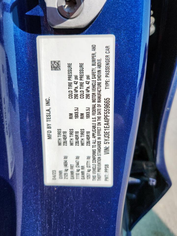 TESLA MODEL 3 SR+ RWD 2023