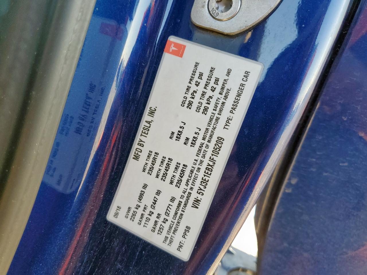 TESLA MODEL 3 LONG RANGE Dual Motor 2018