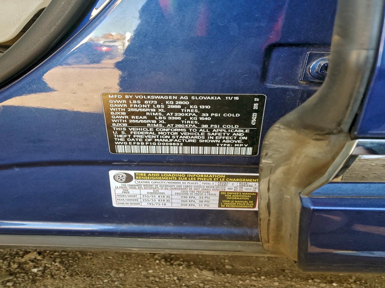 VOLKSWAGEN TOUAREG SPORT 2016