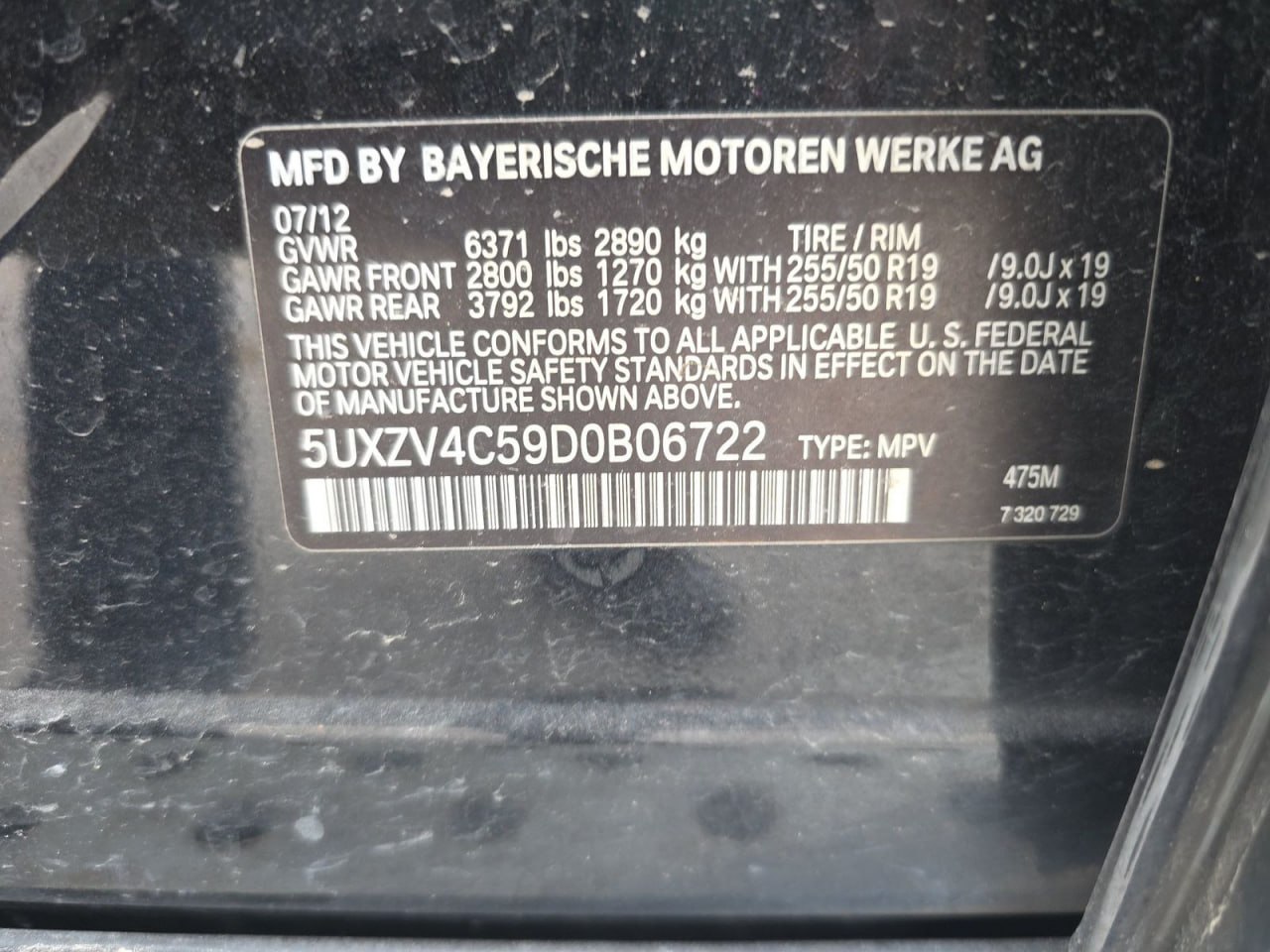 BMW X5 XDRIVE35I 2013