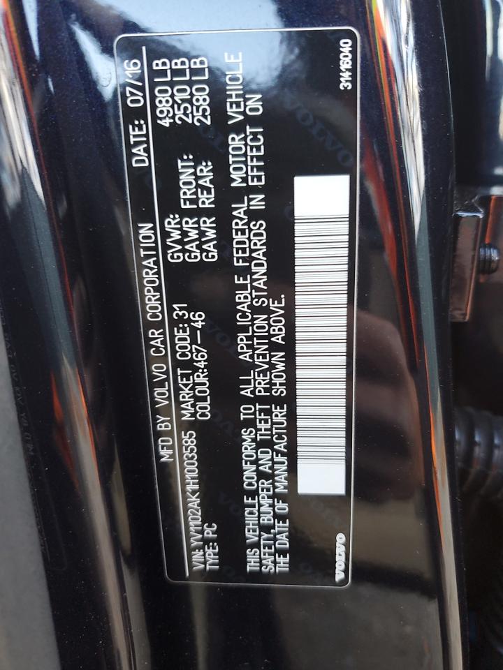 VOLVO S90 T5 MOMENTUM 2017