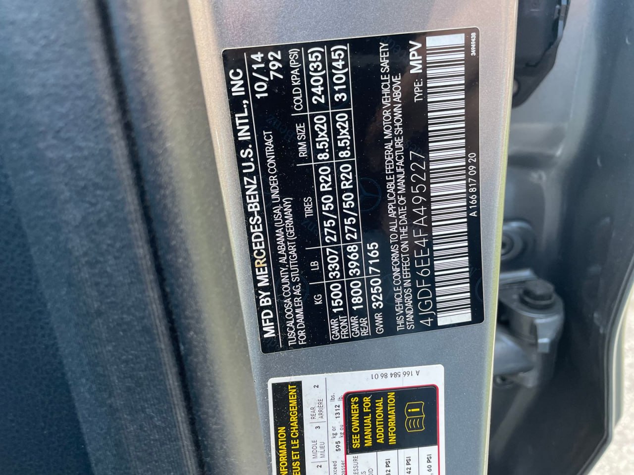 MERCEDES-BENZ GL 450 4MATIC 2015