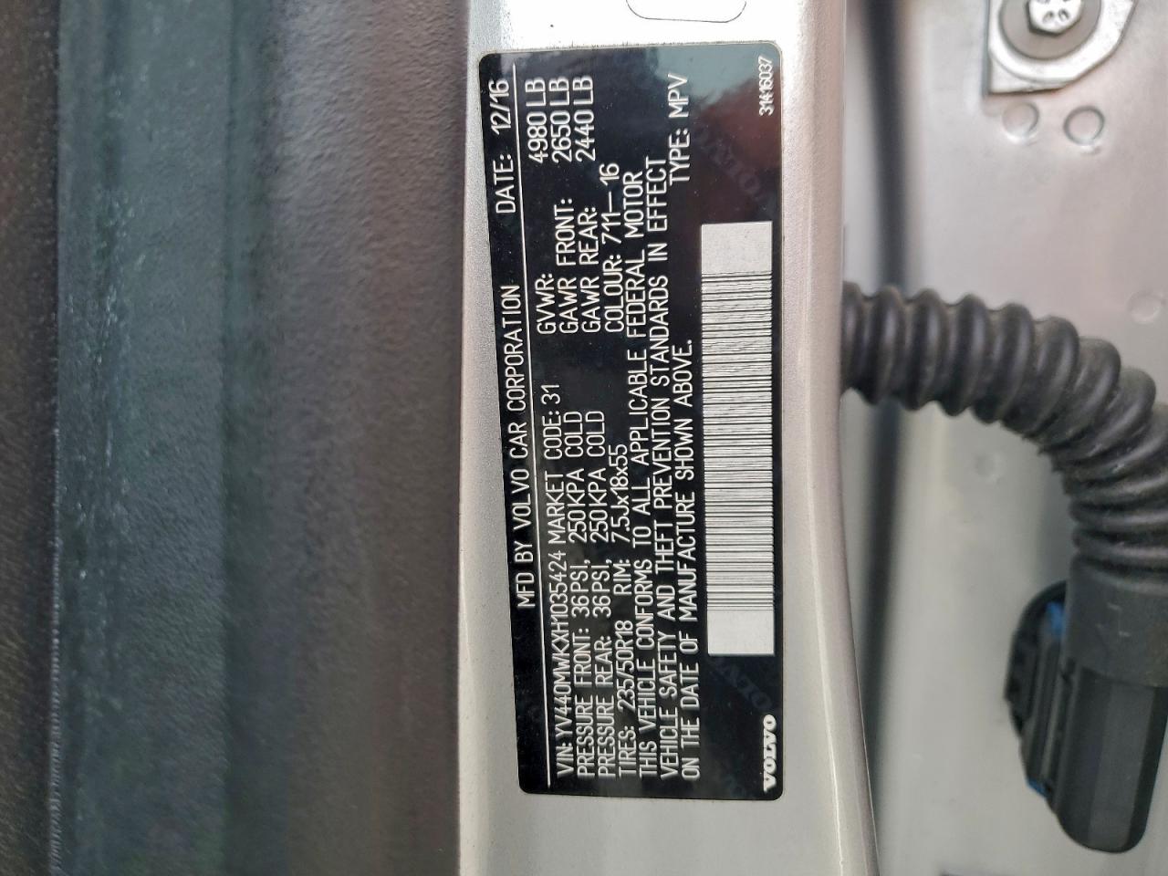 VOLVO V60 CROSS COUNTRY PREMIER 2017