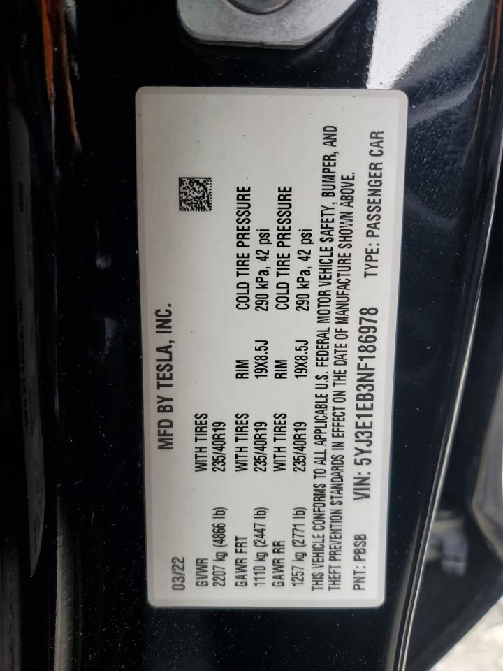 TESLA MODEL 3 AWD LONG RANGE DUAL MOTOR 2022