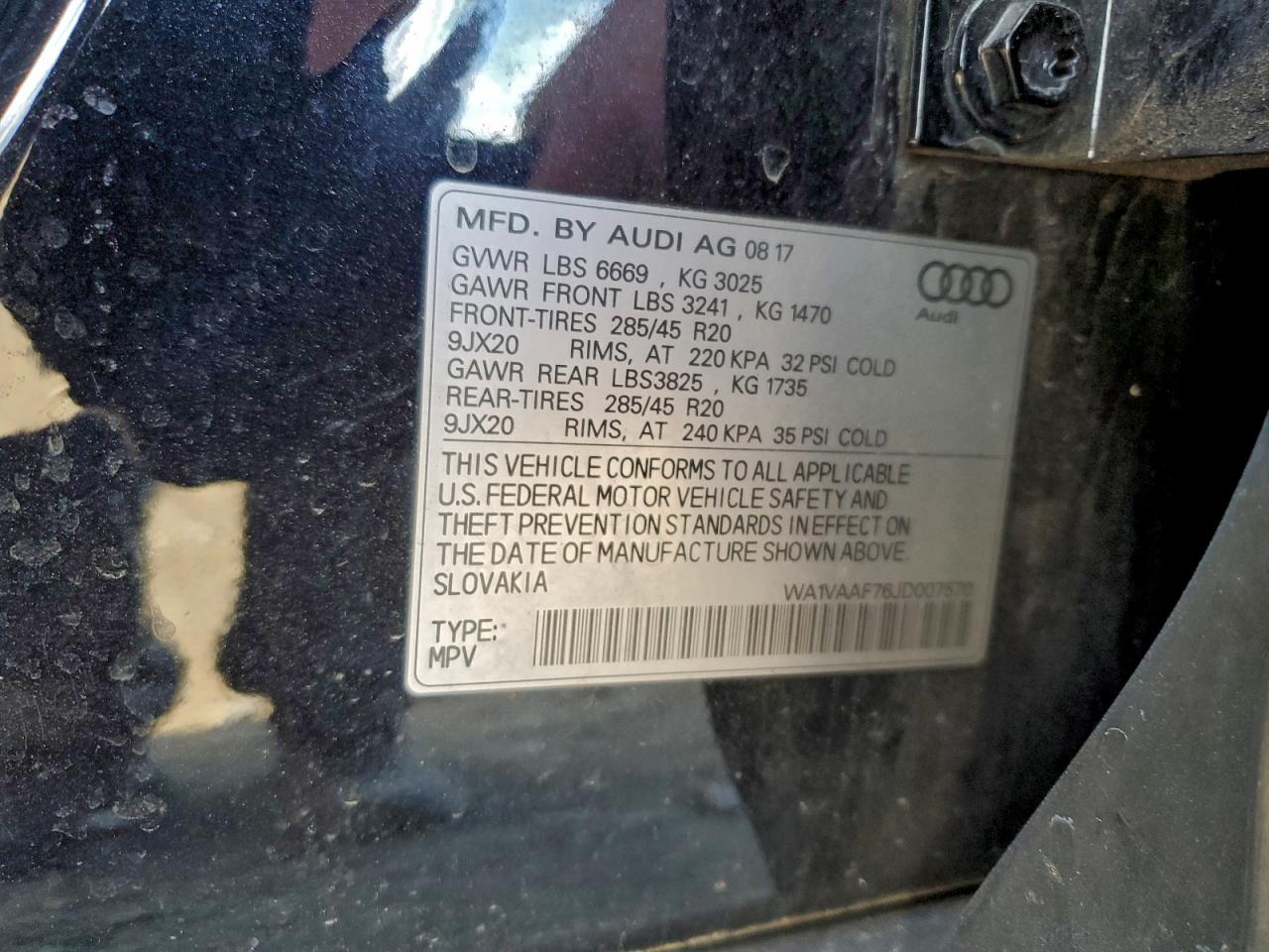 AUDI Q7 PRESTIGE 2018