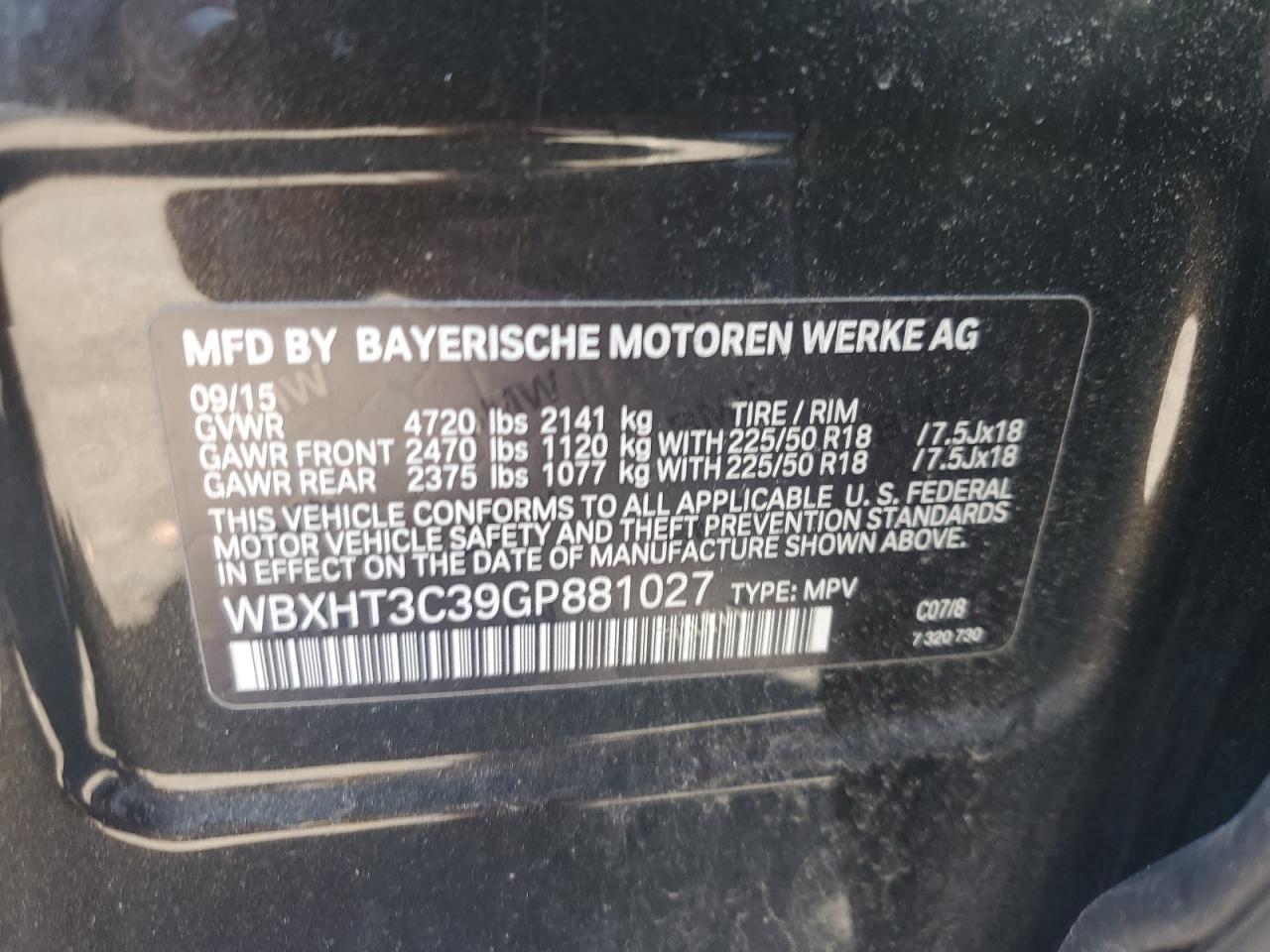 BMW X1 XDRIVE28I 2016