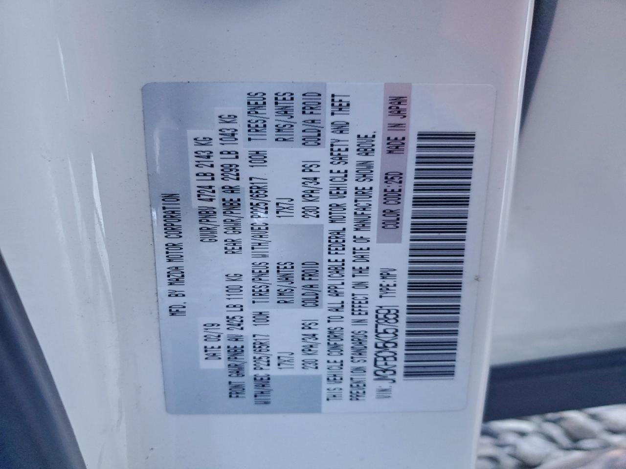 MAZDA CX-5 TOURING 2019