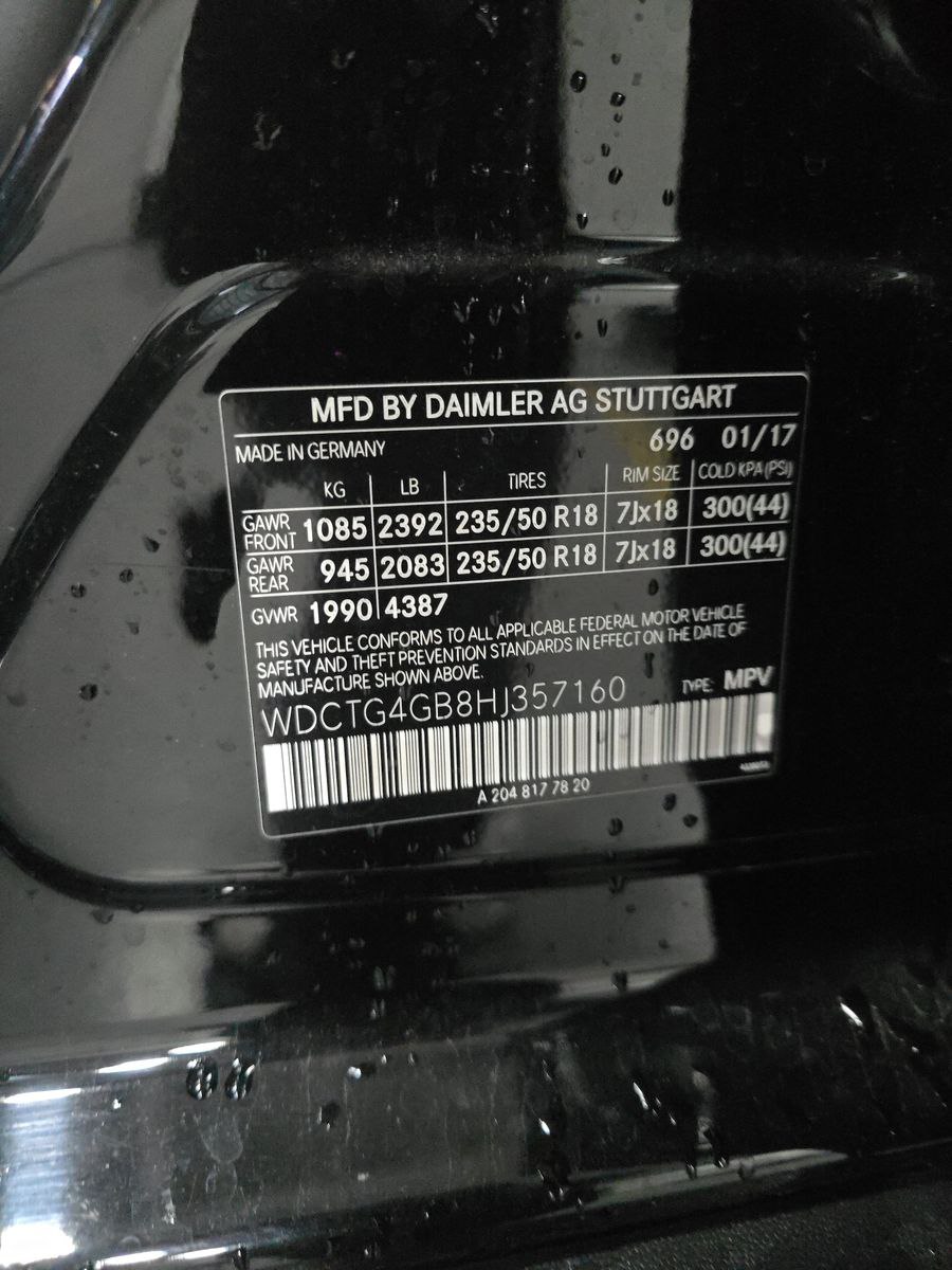 MERCEDES-BENZ GLA 250 4MATIC 2017