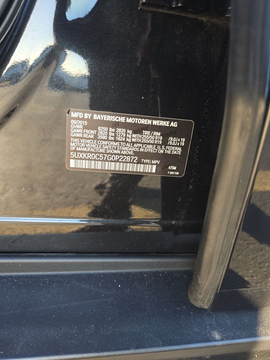 BMW X5 SPORTS ACTIVITY VEHICLE XDRIVE35I 2015