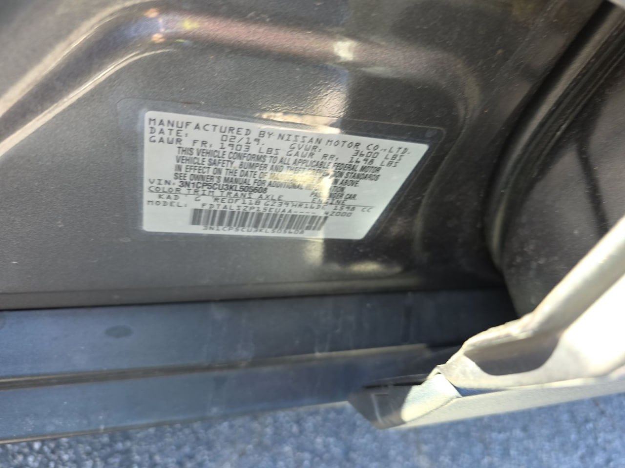 NISSAN KICKS SV 2019