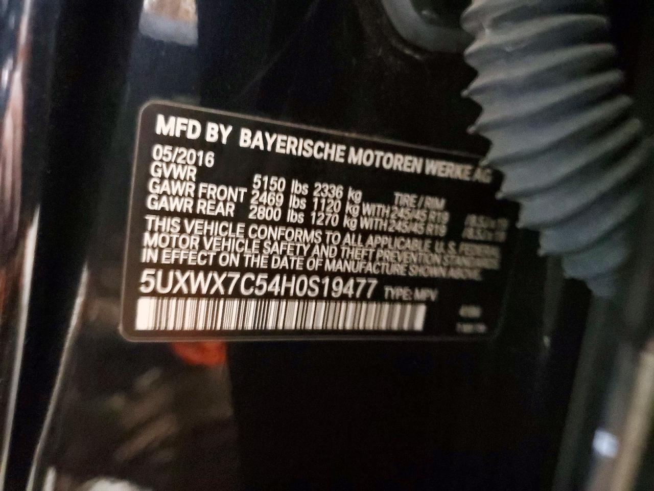 BMW X3 XDRIVE 35 I 2016