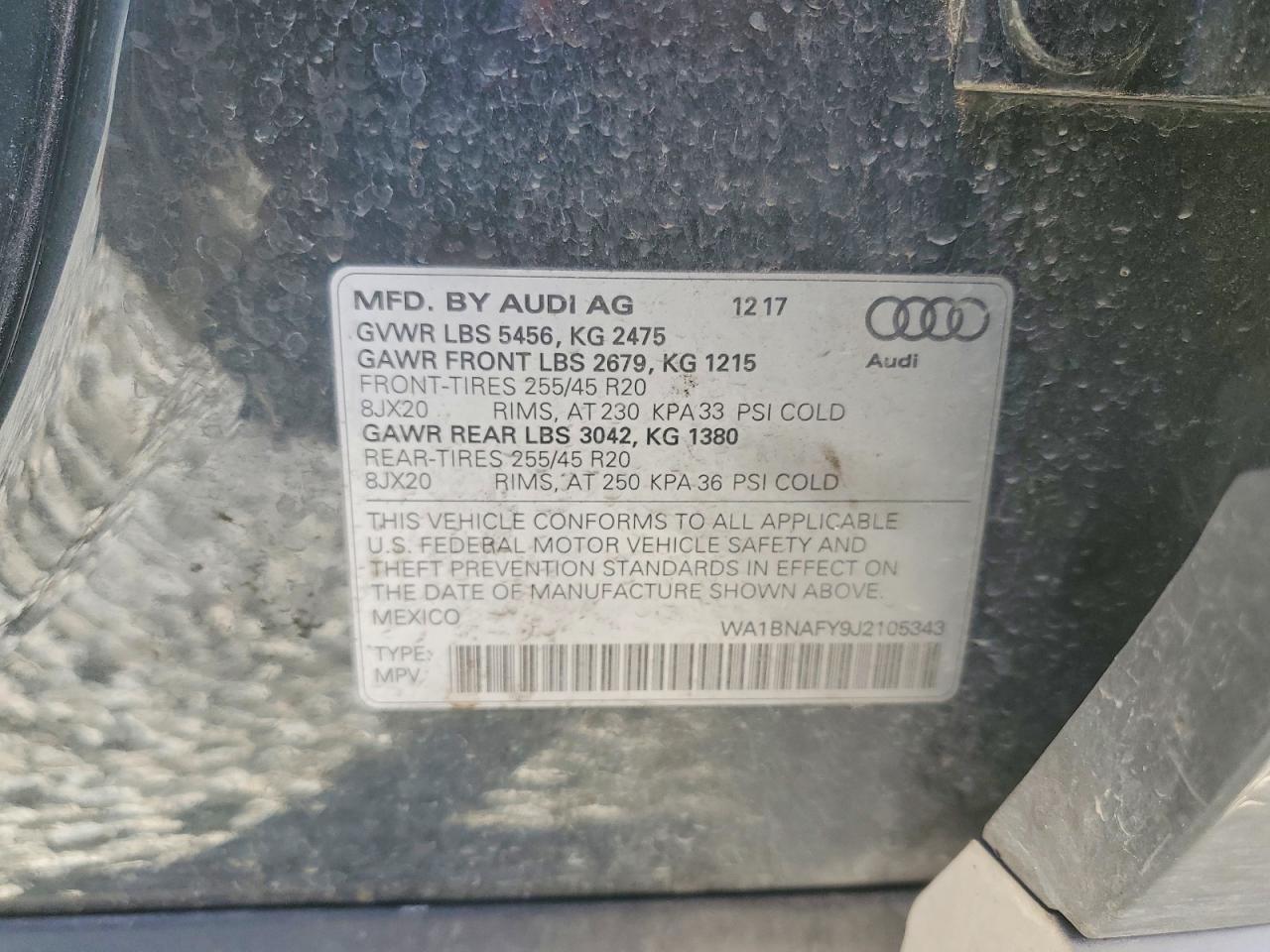 AUDI Q5 PREMIUM PLUS 2017