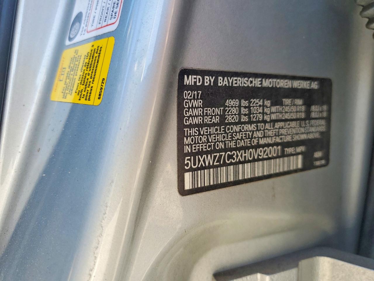 BMW X3 SDRIVE 28 I 2017