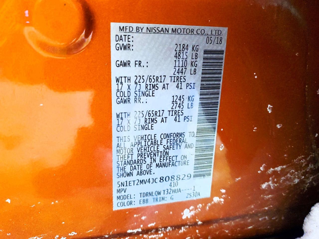 NISSAN ROGUE SV HYBRID 2018