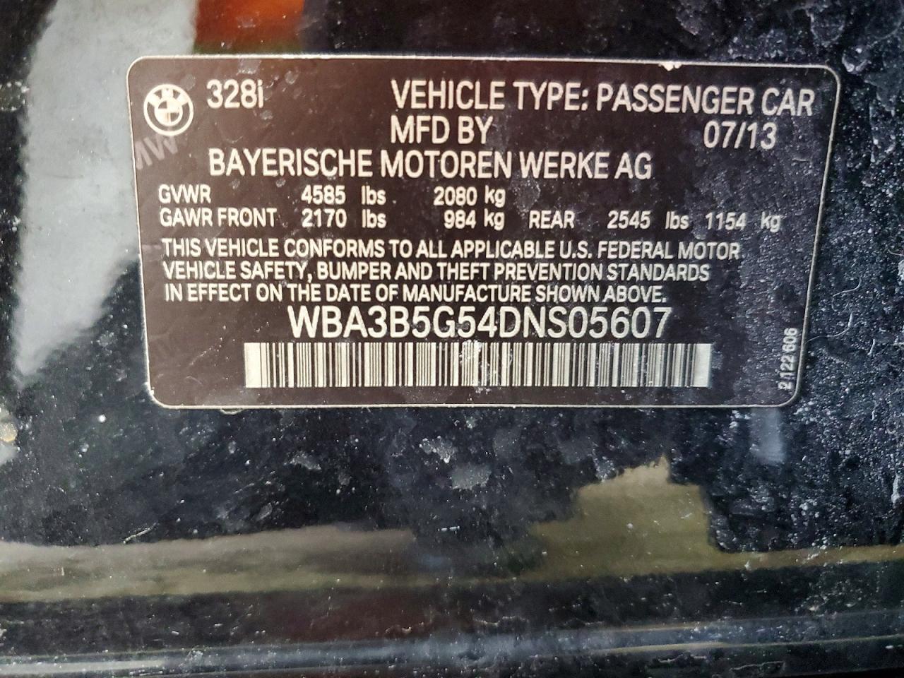 BMW 328 XI SULEV 2013