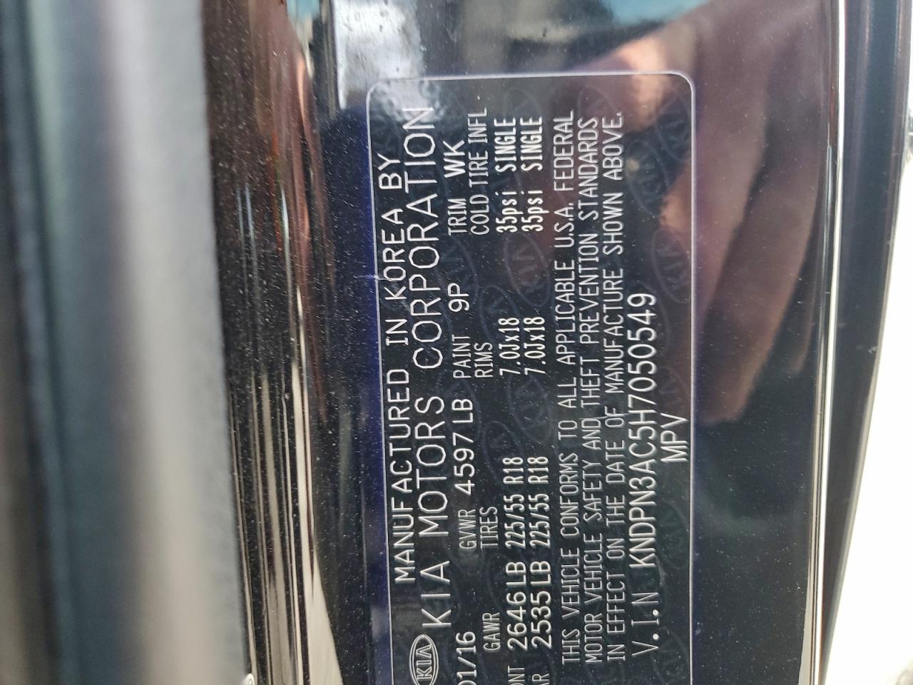 KIA SPORTAGE EX 2017