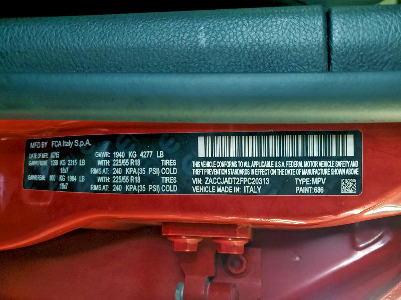 JEEP RENEGADE LIMITED 2015