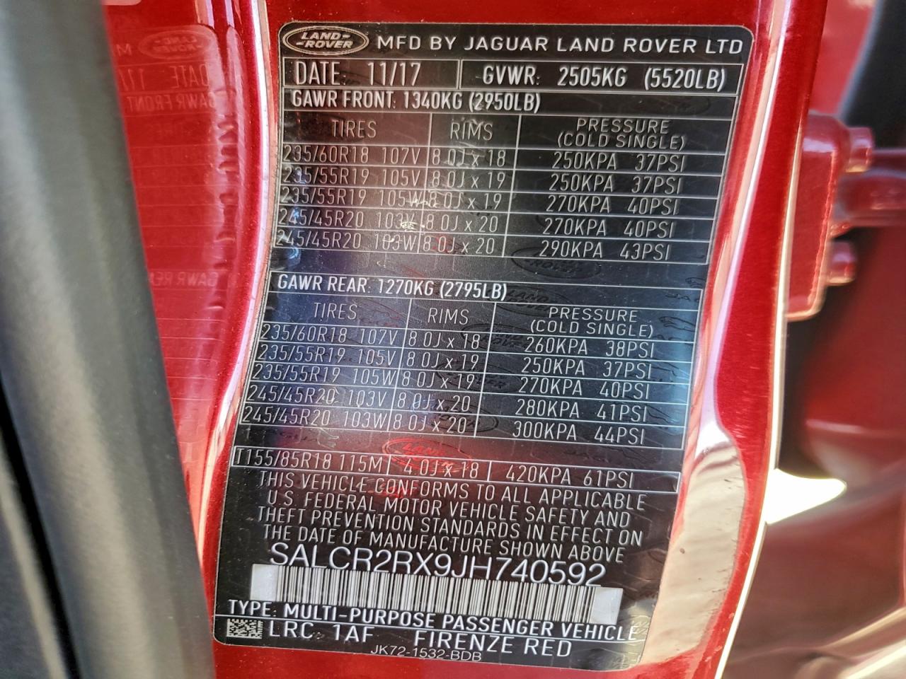 LAND ROVER DISCOVERY SPORT HSE 2017