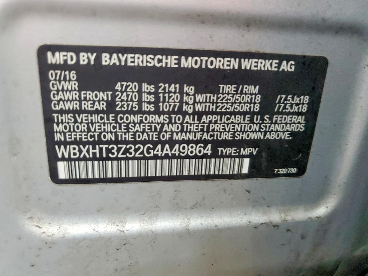 BMW X1 XDRIVE 28 I 2016