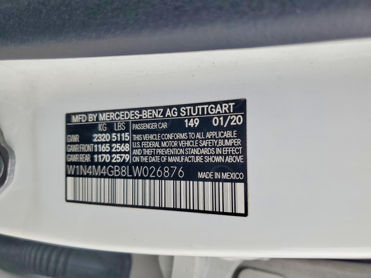 MERCEDES-BENZ GLB 250 2020