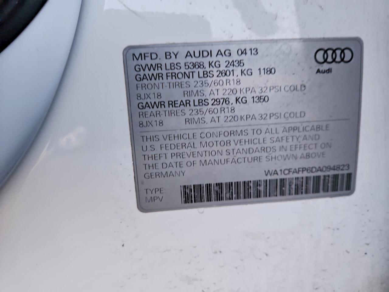 AUDI Q5 PREMIUM 2013
