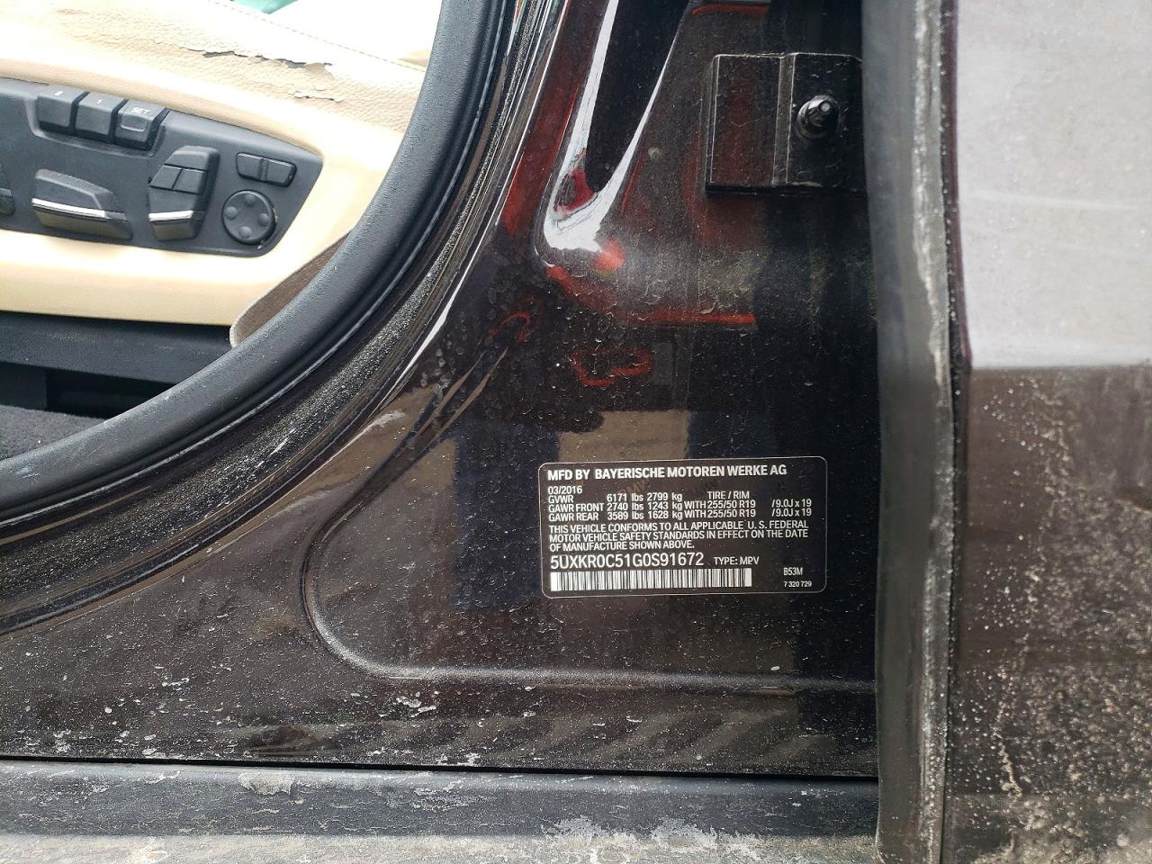 BMW X5 XDRIVE 35 I 2016